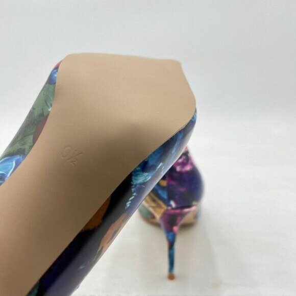 YDN Women's Chic Pointed Closed Toe Mid Heel Pumps Slip on Stilettos Slide Dress - Picture 5 of 7